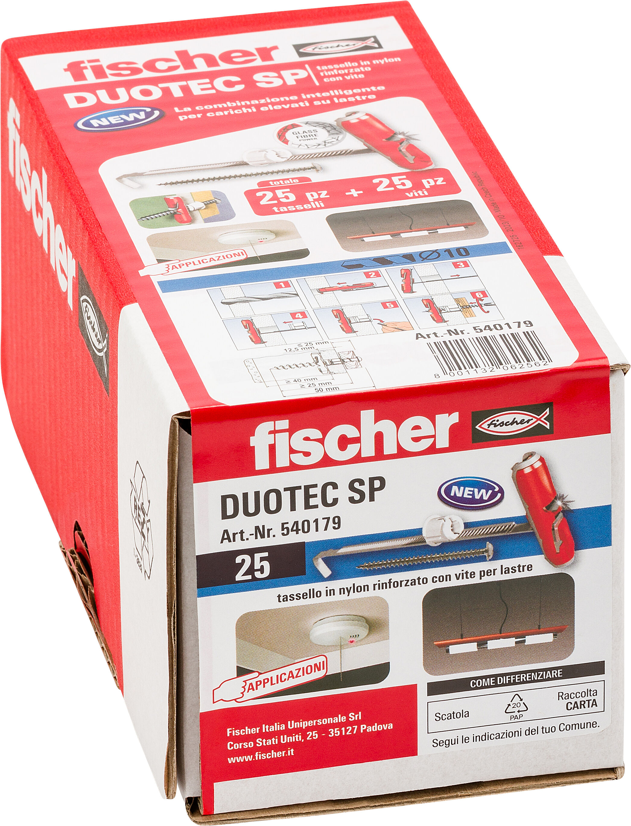 Confezione: "DuoTec 10 SP fissaggio ad ancora con vite testa cilindrica"