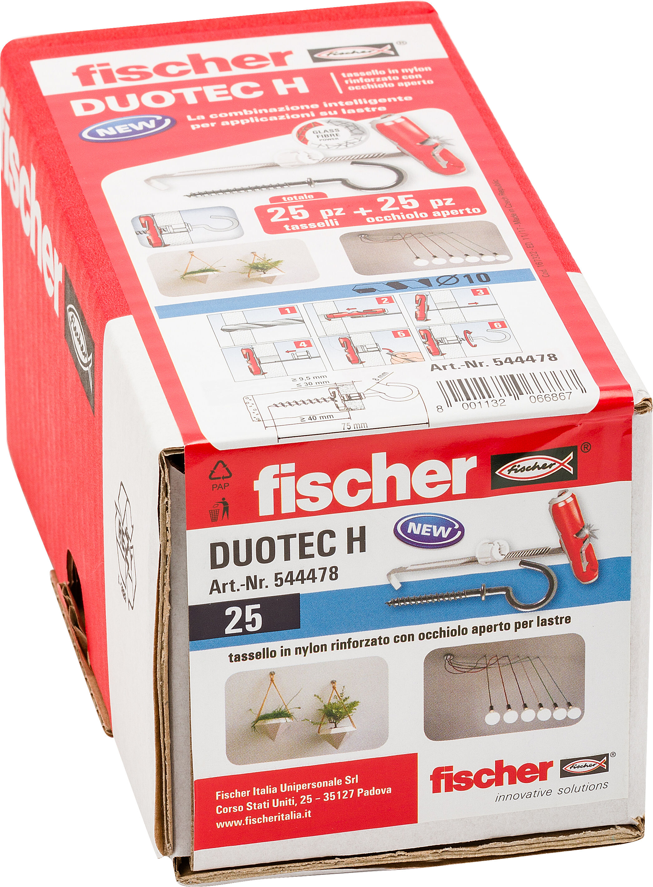 Confezione: "DuoTec 10 H fissaggio ad ancora con occhiolo aperto"