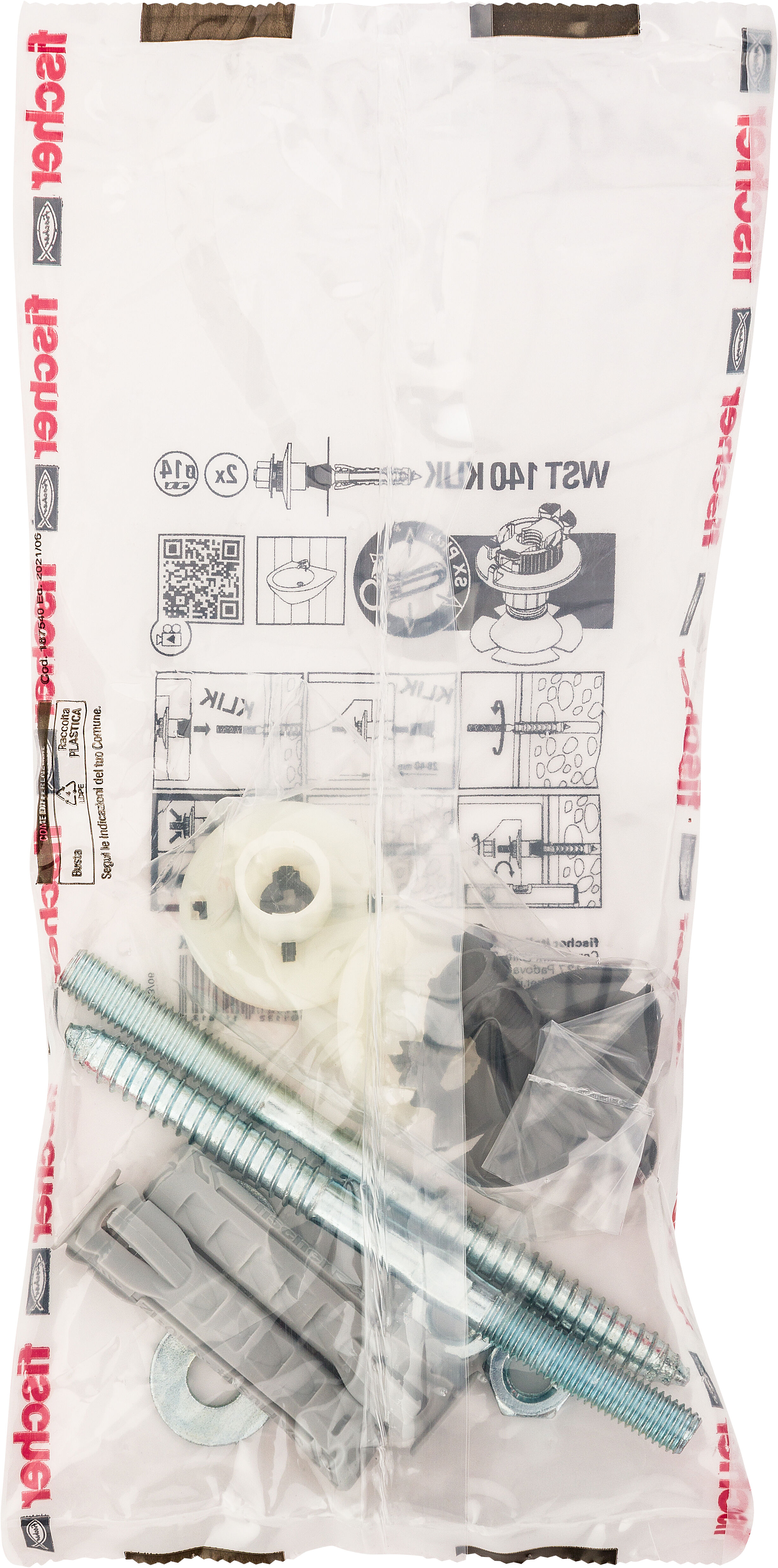 Packaging: "fischer washbasin fixing WST Klik Plus 140"