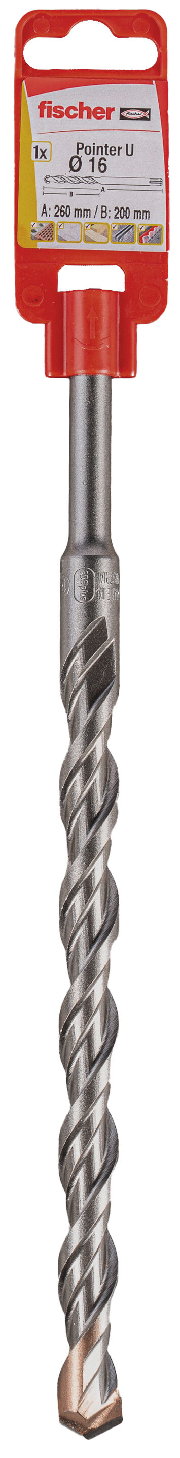 Packaging: &quot;fischer Masonry drill bit Pointer U 10/200/260&quot;