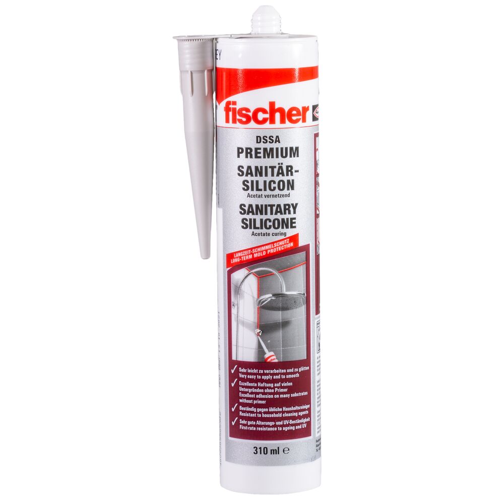 fischer - silicona universal negra para sellar superfícies no