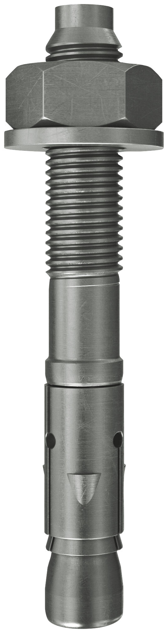 FAZ II Plus K R ancorante con fascetta espandente in acciaio inossidabile, versione corta