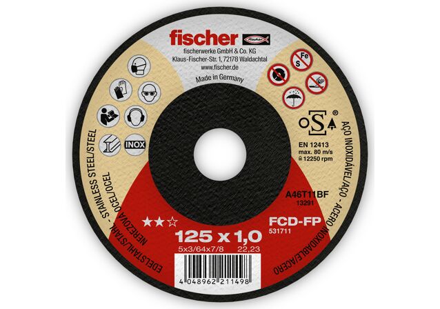 Εικόνα κατηγορίας προϊόντων: "Δίσκος κοπής inox FCD-FP"