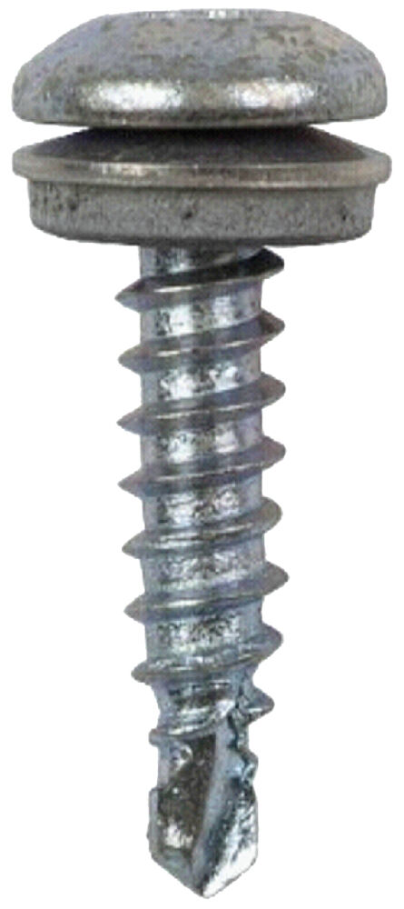 FRS-LPBS facadeskrue med stort panhoved ø med EPDM gummi skive og borespids