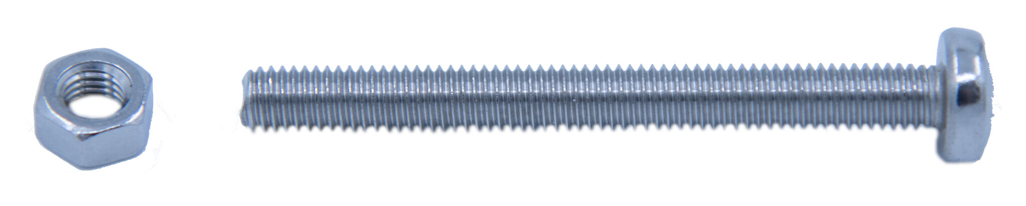 Maskinskrue med mutter A4