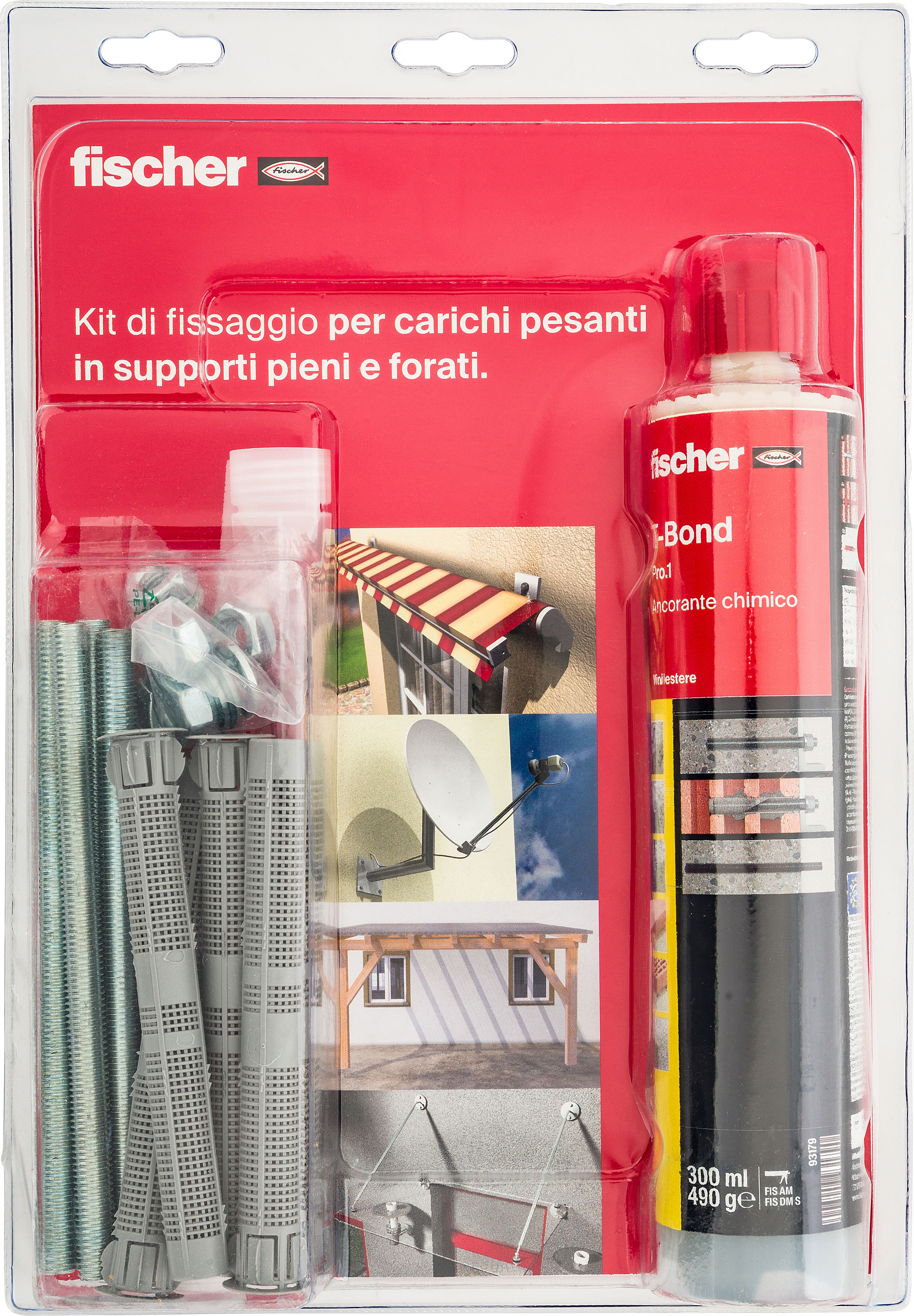 Foto Prodotto: "T-BOND PRO.1 Kit di fissaggio per Carichi Pesanti"