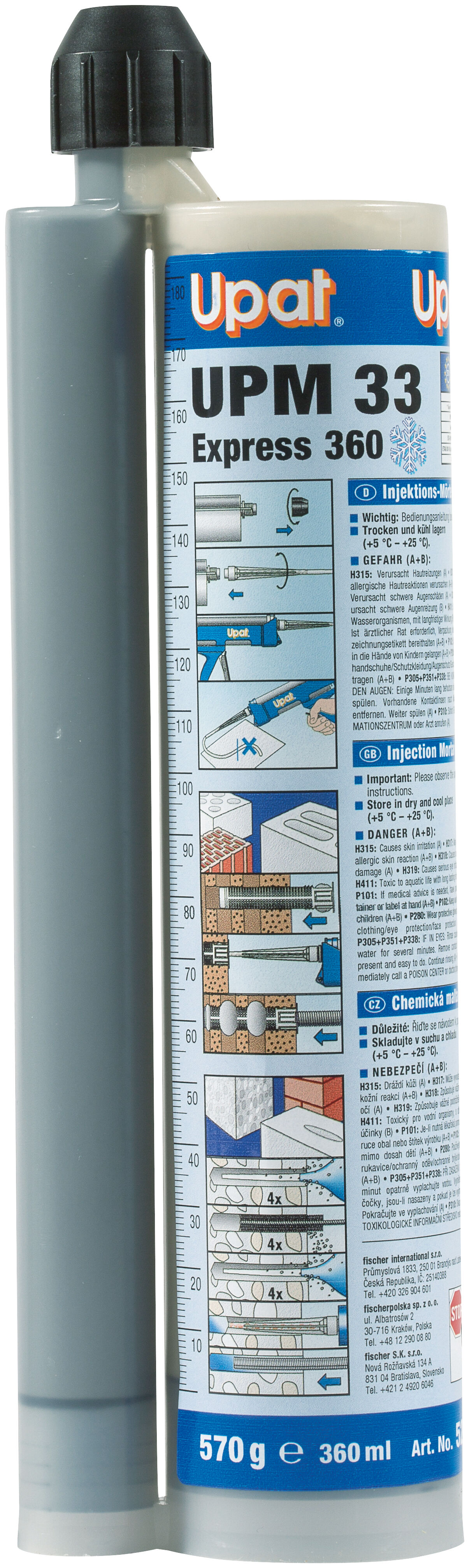 Produktbild: "Upat Injektionsmörtel UPM 33 Express 360 ml"