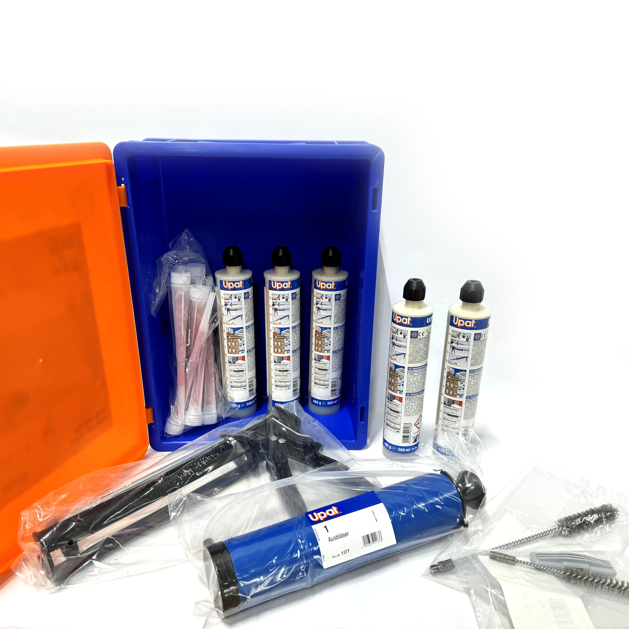 Produktbild: "UPM 33-300 Starter Box mit Zubehör für die zulassungskonforme Verarbeitung."