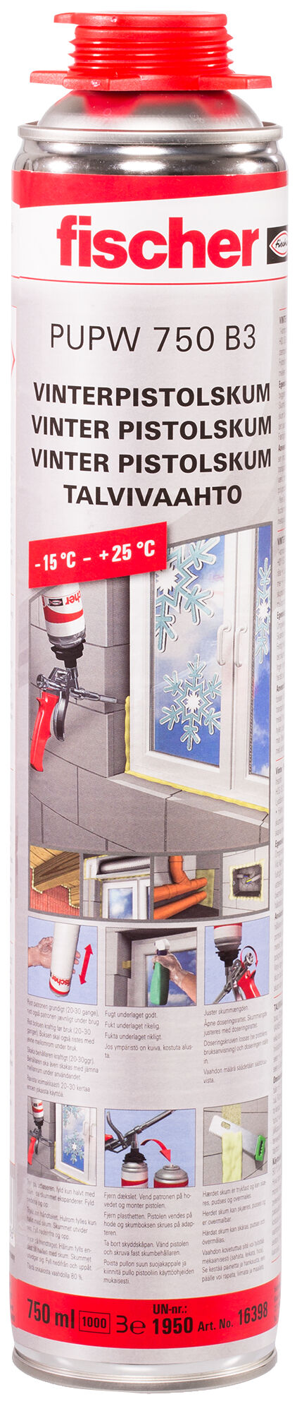 Product Picture: "fischer Gun Foam Premium PUPW 750 B3"