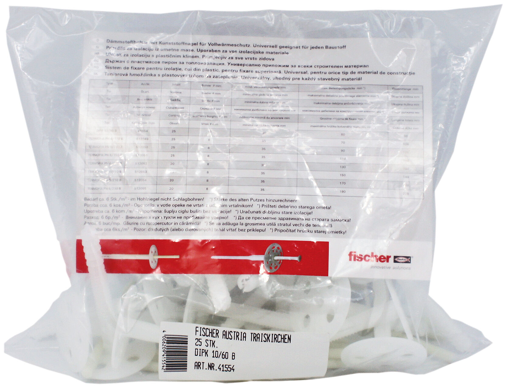 Product Picture: "fischer Render fixing DIPK 10/60 B"