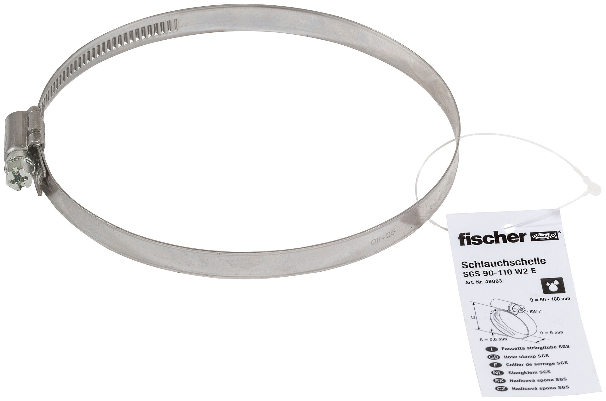 Product Picture: "fischer Hose clamp SGS 90 - 110 W2 E item pricing"