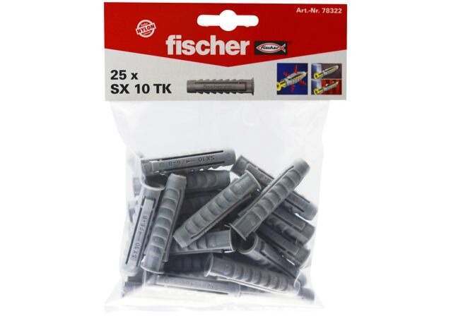 Packaging: "fischer Expansion plug SX 10 T K"