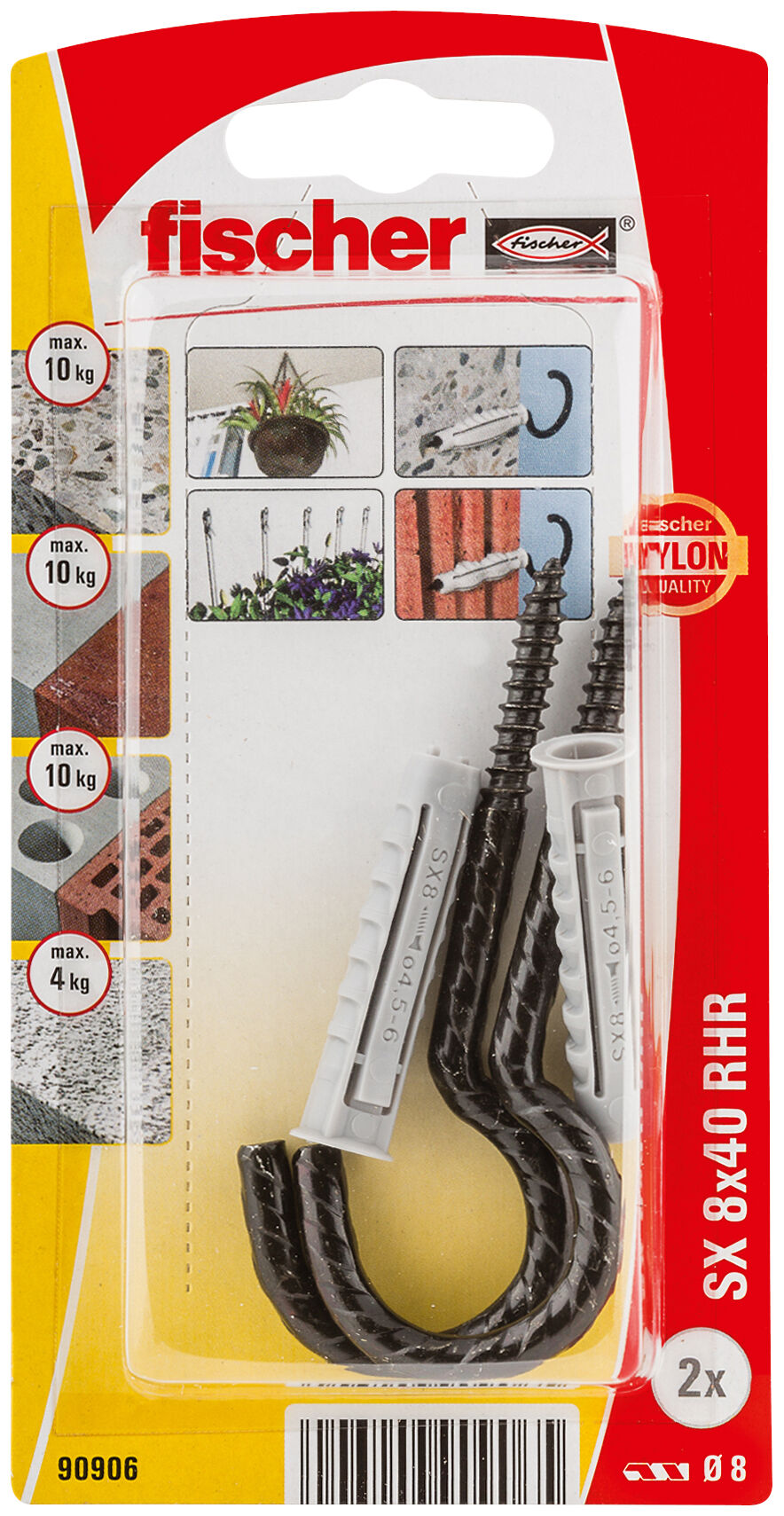 Packaging: "fischer anchor RHR 82 with round hook"