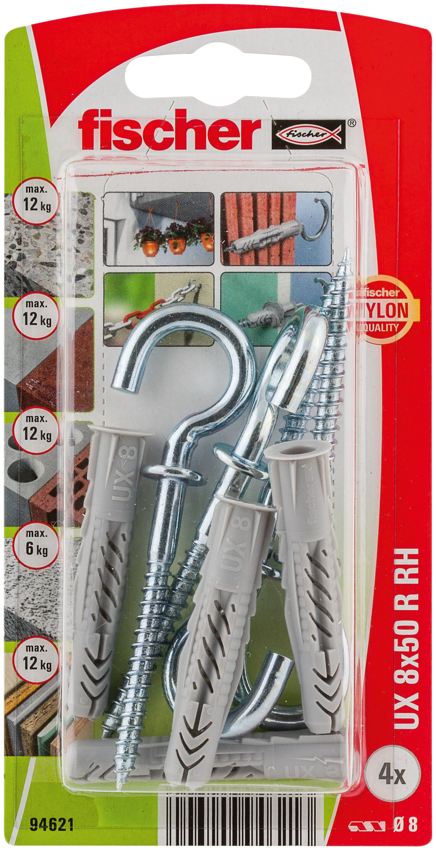 Packaging: "UX 8 x 50 R RH K NV"