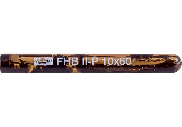 Εικόνα προϊόντος: "fischer FHB II-P 10x60 Χημικό βύσμα σε αμπούλα"