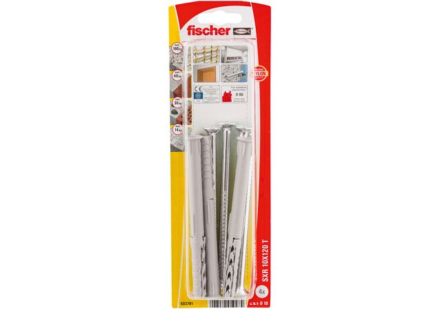 Packaging: "fischer Frame fixing SXR 10 x 120 T K with torx"