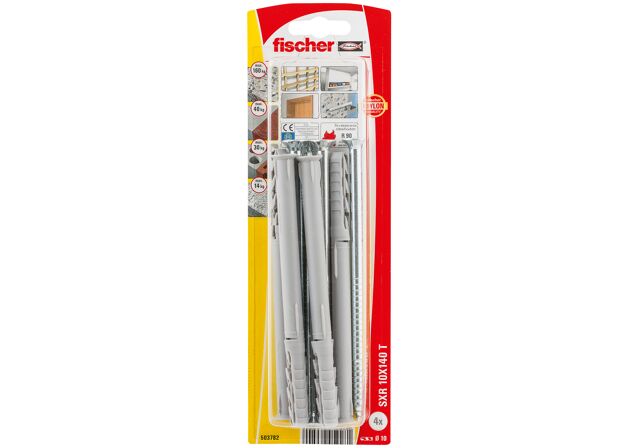 Packaging: "fischer Frame fixing SXR 10 x 140 T K with torx"