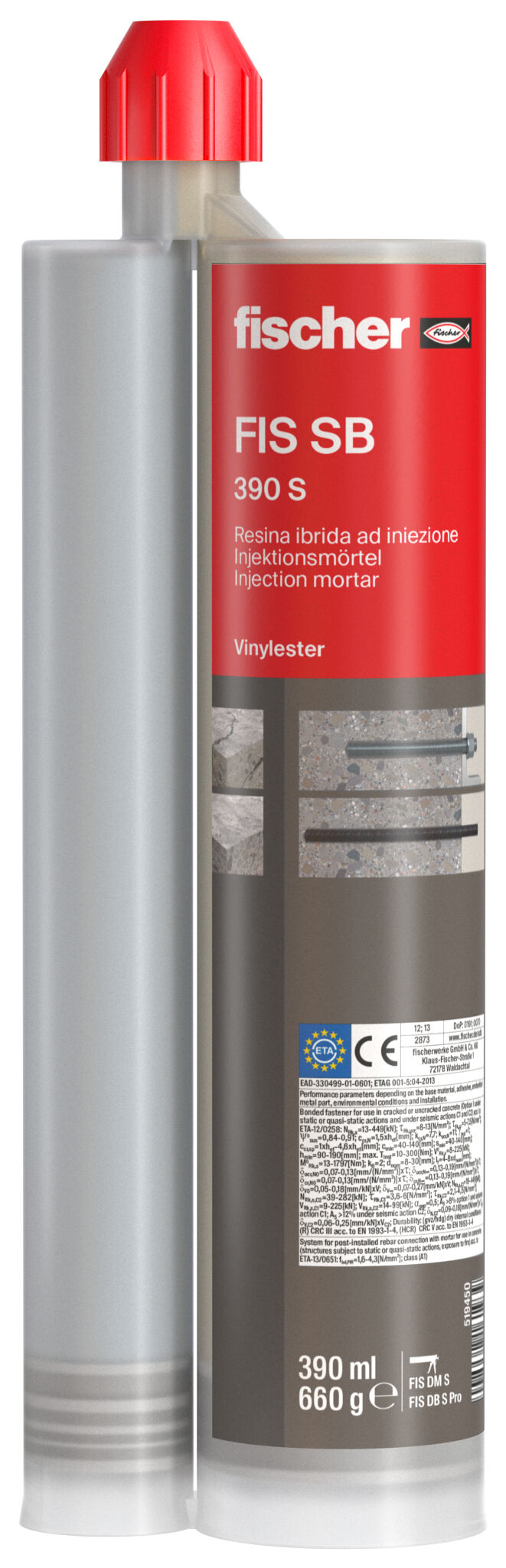 Product Picture: "fischer injection mortar FIS SB 390 S HWK G"