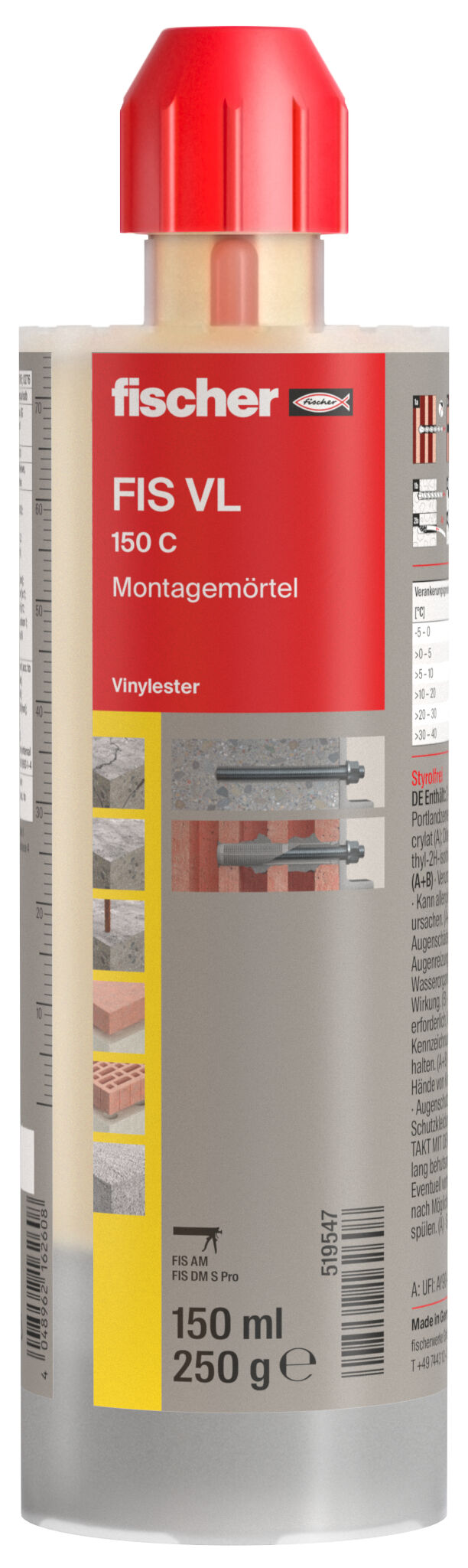 Produktbild: "fischer Montagemörtel FIS VL 150 C"