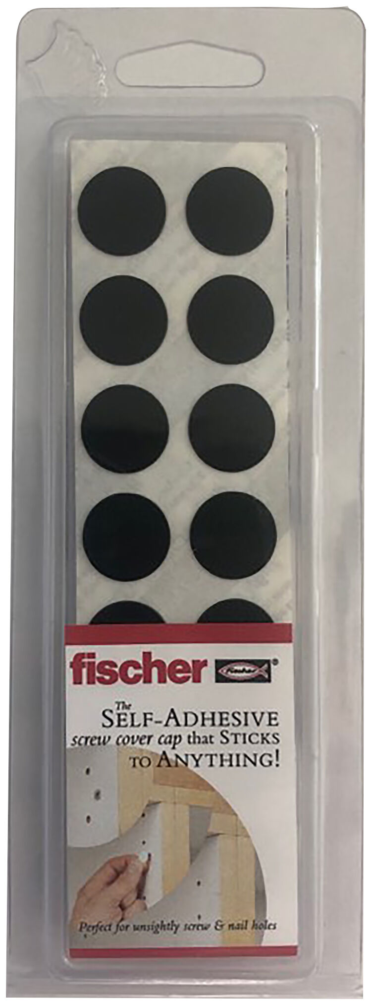 Product Picture: "Självhäftande täckhatt 14 mm, svart, 42 stk"