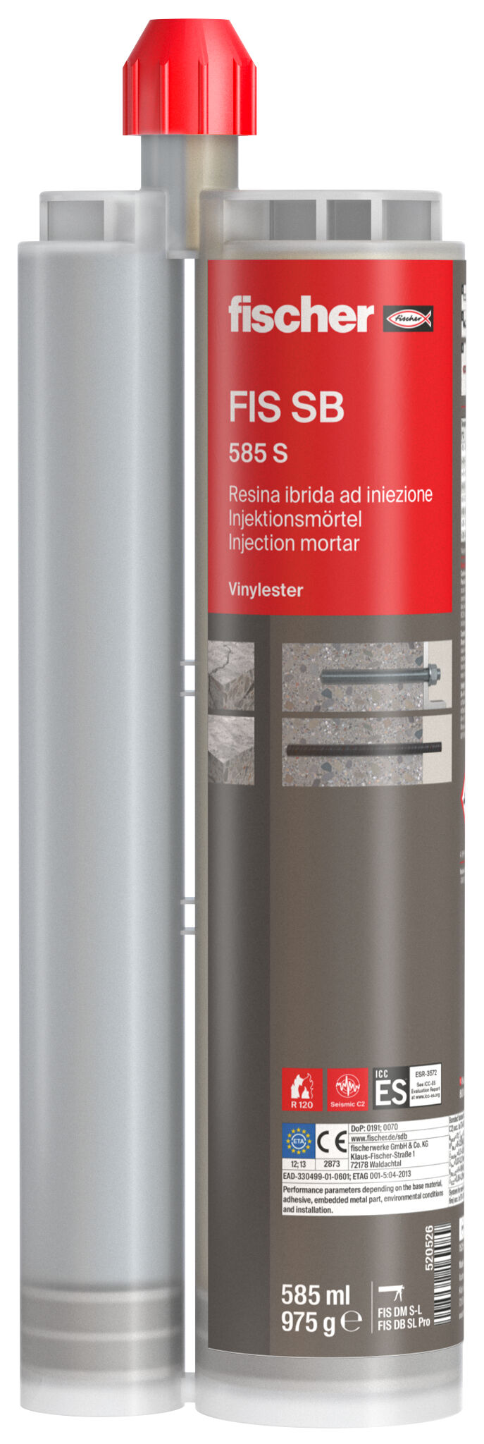 Product Picture: "fischer injection mortar FIS SB 585 S"