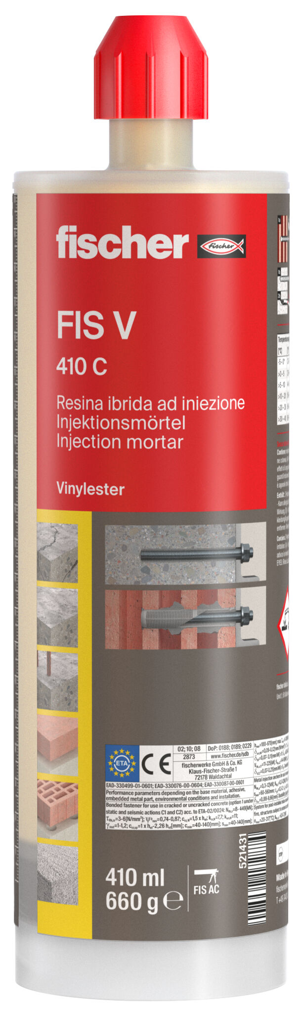 Product Picture: "fischer Injection mortar FIS V 410 C"