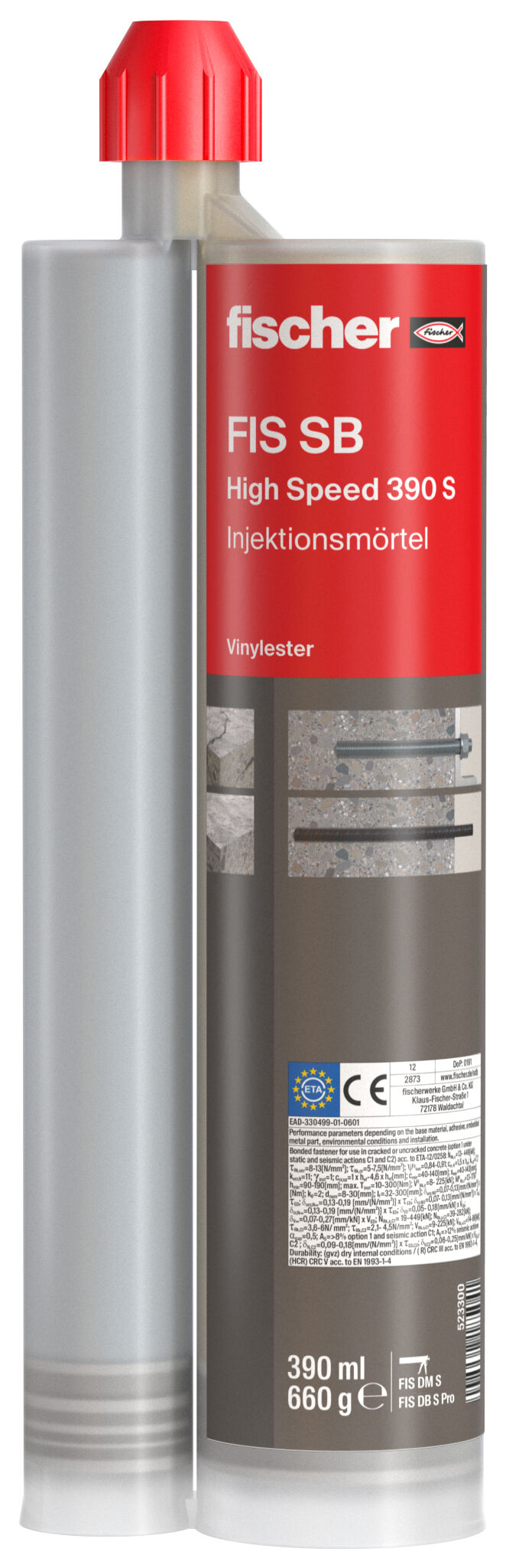 Product Picture: "fischer injection mortar FIS SB High Speed 390 S"