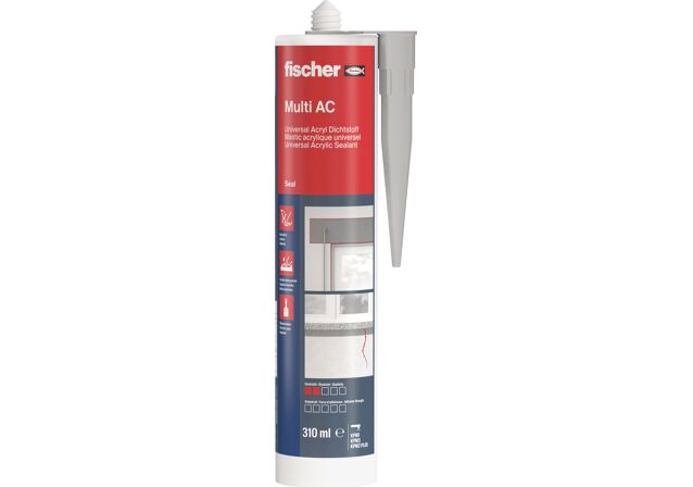 Product Picture: "fischer acrylic sealant Multi AC 310 ml grey"