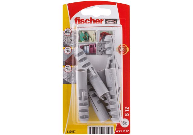 Συσκευασία: "fischer S 12 Νάιλον βύσμα σε blister"