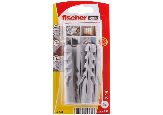 Packaging: "fischer Expansion plug S 14"
