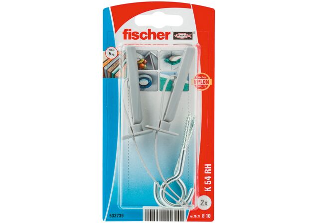 Packaging: "fischer Nylon toggle K 54 K SB-card"
