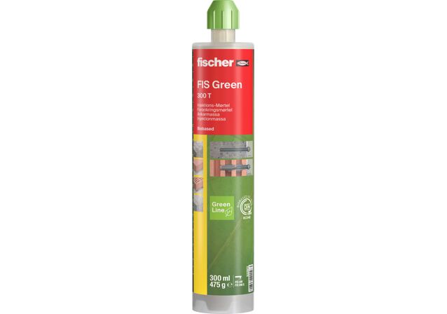 Fischer Montagemörtel 300 T K green 300ml,. 2x Easy Mixer (inkl