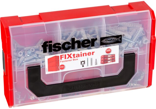 Produktbilde: "fischer FixTainer - SX og skruer og opphengskroker (NOBB 49258326)"