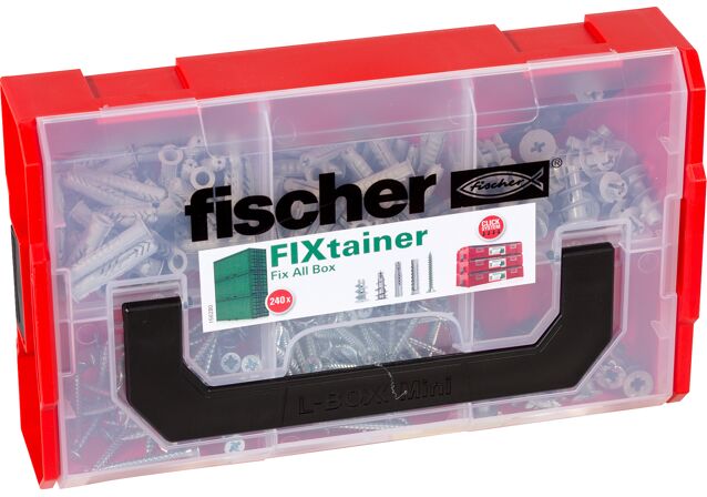 Product Picture: "fischer FixTainer - UX, SX, GK pluggen met schroeven"