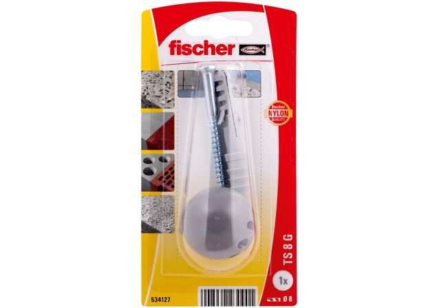 Packaging: "fischer doorstop TS 8 G K NV"