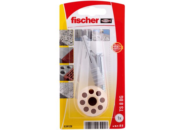 Packaging: "fischer doorstop TS 8 BG K NV"