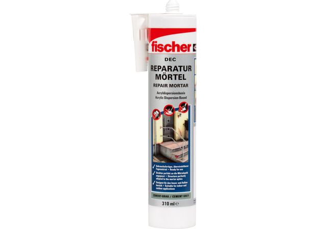 Product Picture: "fischer express cement DEC cement grey 310 ml (DE/EN)"