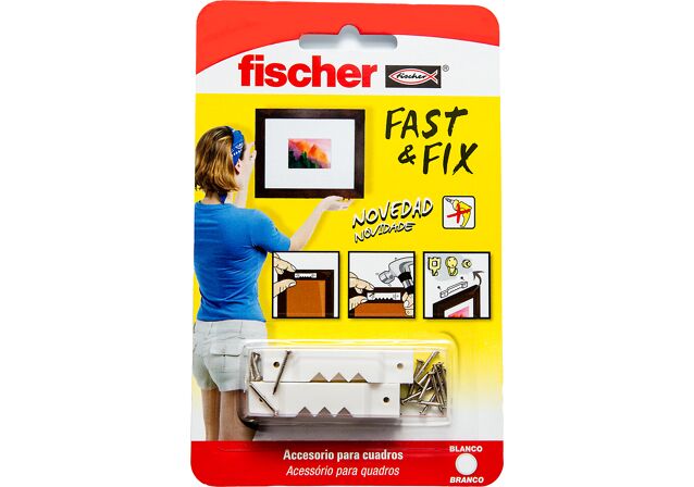 Product Picture: "fischer COLGADOR CUADROS RECTOS Fast & Fix"