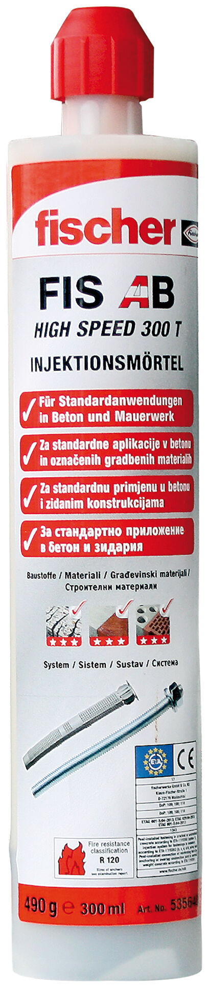 Produktbild: "fischer Injektionsmörtel FIS AB High Speed 300 T"
