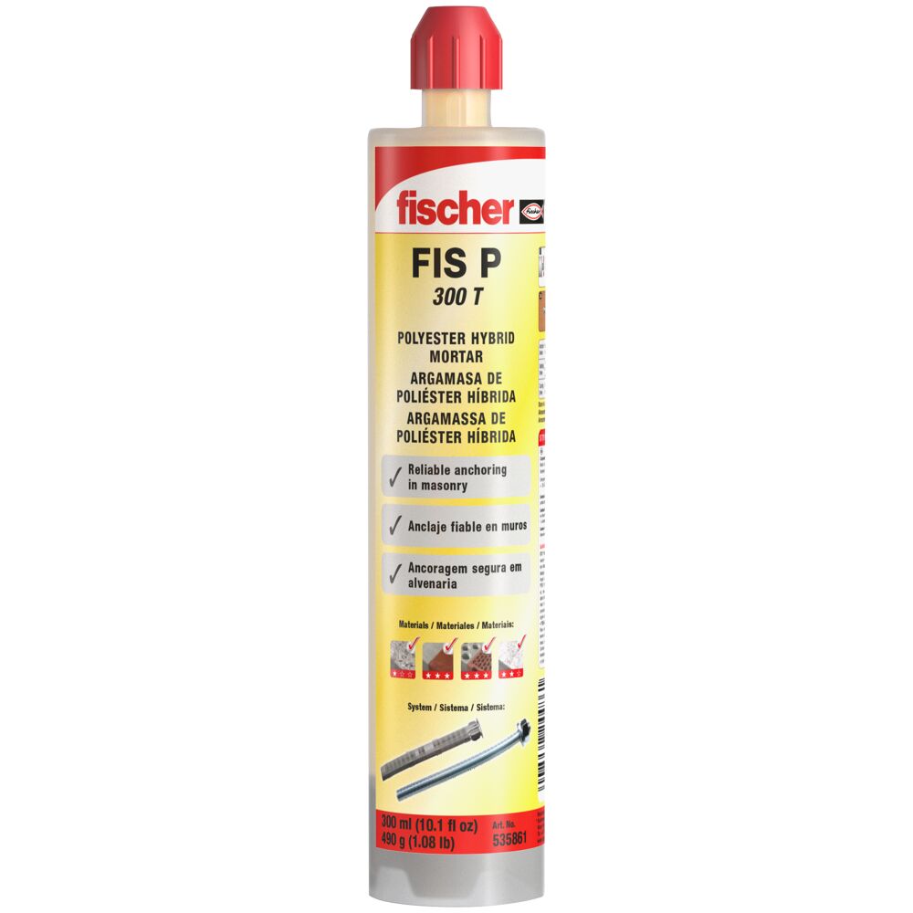 fischer  FIS P 300 T taco quimico para hormigón, ladrillo hueco