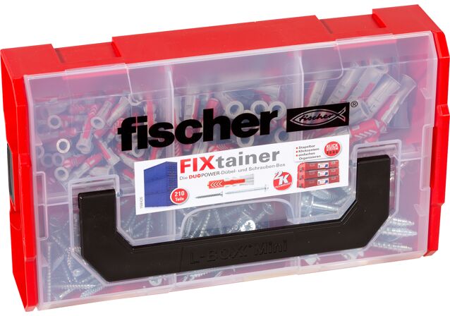 Obrázek výrobku: "fischer FixTainer - Hmoždinky DuoPower s vruty"