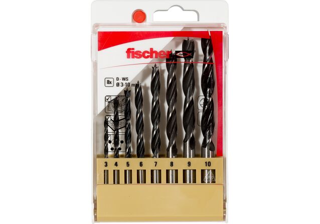 Product Picture: "fischer Wood drill bit D-WS Set 3-10mm 8pcs P"
