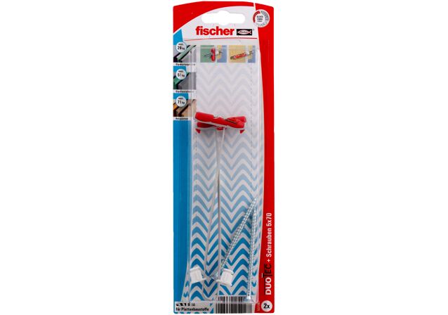 Packaging: "fischer DuoTec 10 S screw"