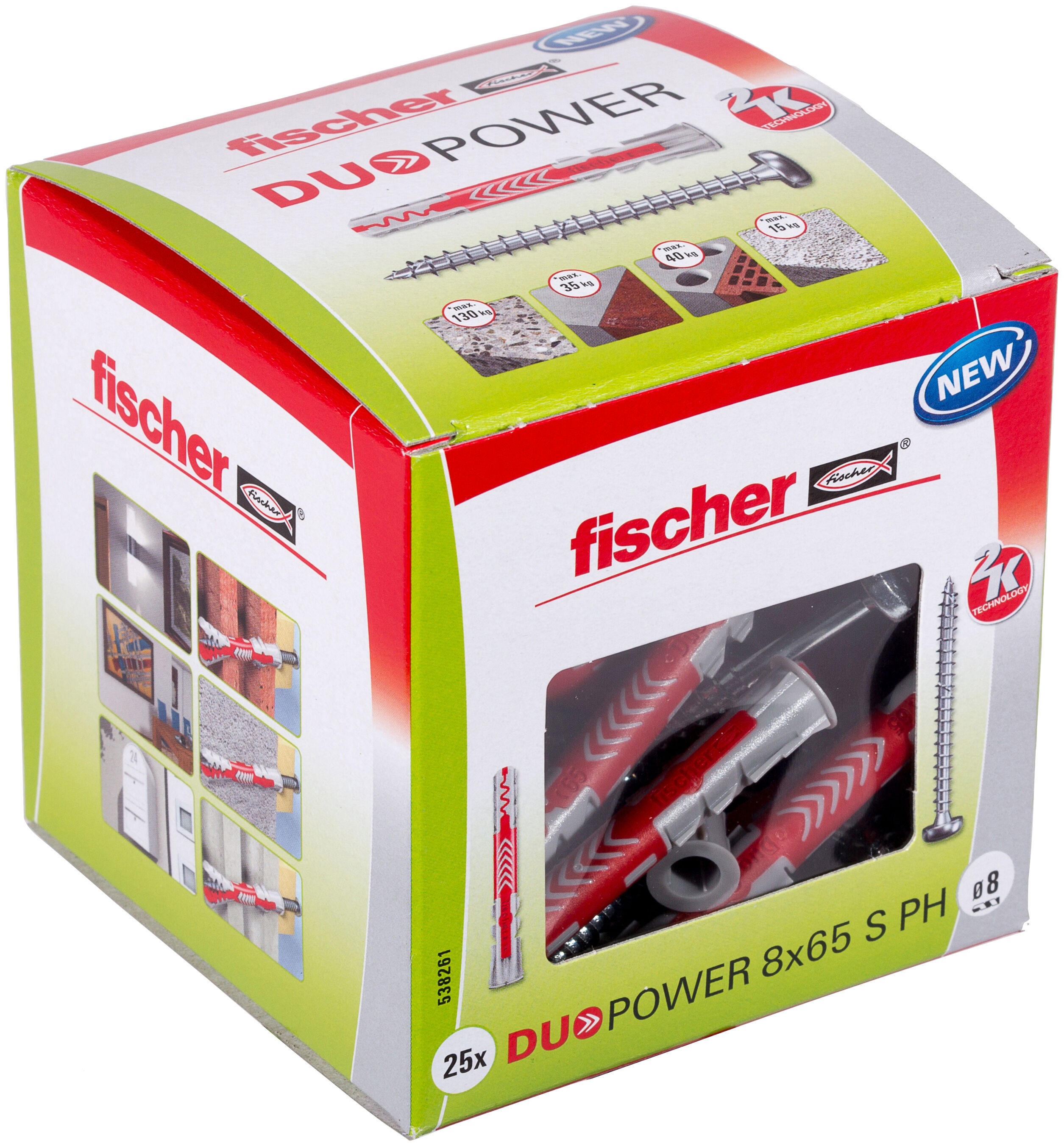 Packaging: "fischer DuoPower 8 x 65 S PH"