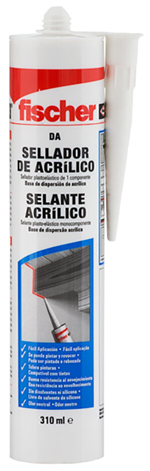 Product Picture: "fischer Sellador acrílico blanco DA"