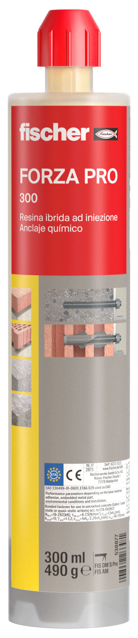 Foto Prodotto: "FORZA PRO 300 ancorante chimico poliestere"