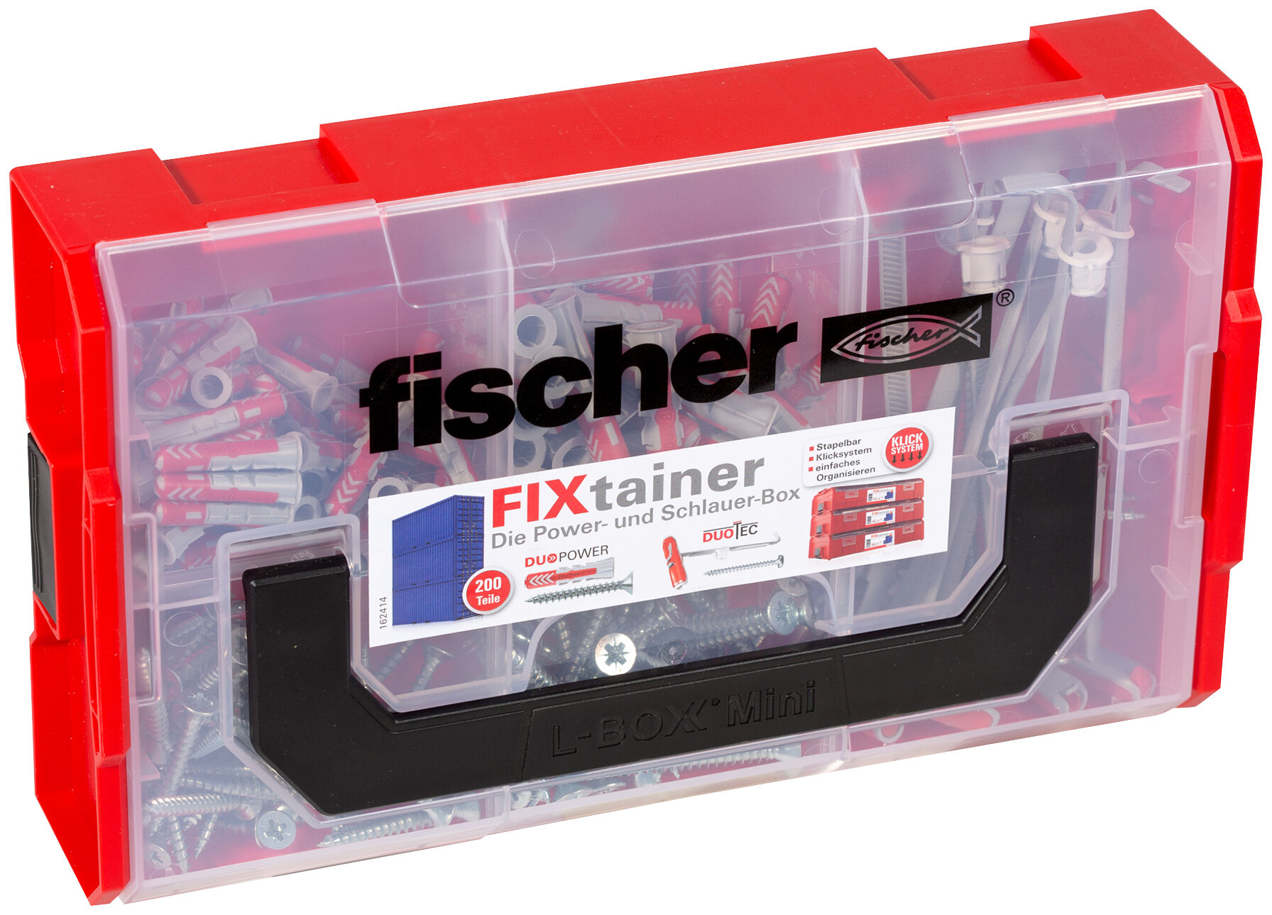 Product Picture: "fischer FixTainer - DuoPower/DuoTec + screws (200)"