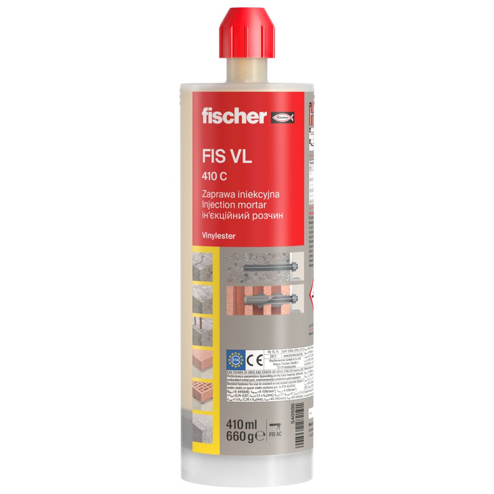 fischer injection mortar FIS VL 410 C