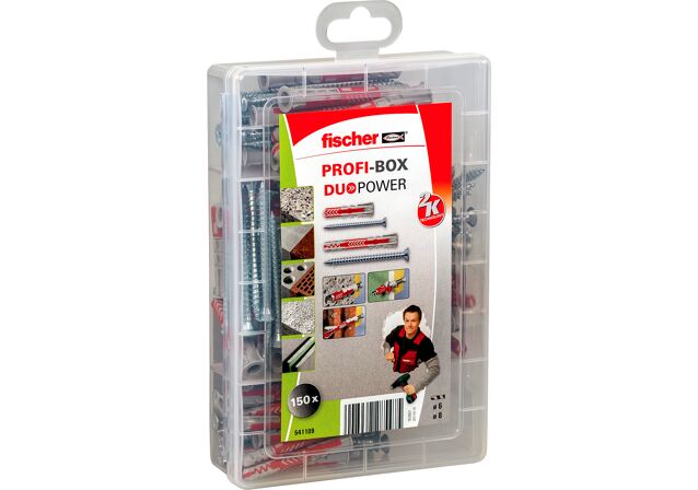 Product Picture: "fischer Profi-Box DuoPower pluggen kort en lang met schroeven"