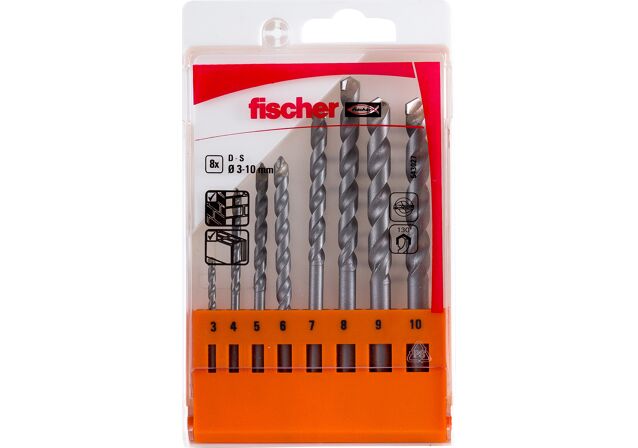 Product Picture: "fischer Stone drill bit D-S Set 3-10mm 8pcs P"